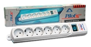 Сетевой фильтр Pilot-S 5+1. Розетки Шнур 3 метра