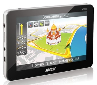 Автомобильный навигатор GPS BBK N5040 5" 4Gb Navitel black