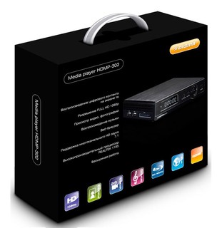 Медиаплеер Digma HDMP-302 Full HD RTD1185 2xUSB2.0 HDMI1.3 SATA Ethernet 1000 Mb/Sec
