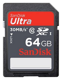 Флеш карта SDXC 64Gb Class10 Sandisk Ultra SDSDU-064G-U46