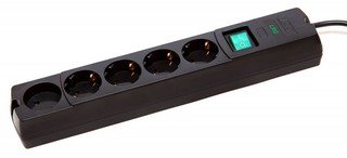 Сетевой фильтр MOST LRG 5 розеток 1.7m черный
