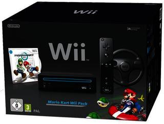 Игровая консоль Nintendo Wii + Mario Kart + Wheel (96564)