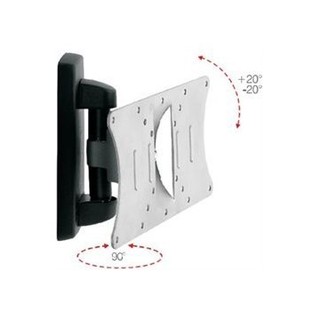 Кронштейн OMB Lunar-1 для ТВ 10"-37" настенный 2 ст. наклон до 30 кг серебро