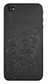 Наклейка ZAGG LEATHERskin для iPhone 4/4S black embossed