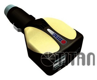 Зарядное устройство Titan HW-25EC(CB) 3 USB 5A coffee/braun