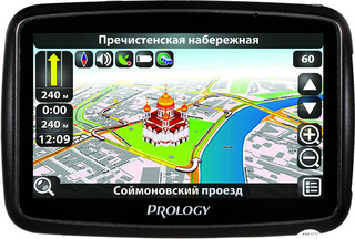 Автомобильный навигатор GPS Prology iMAP-550AG+ 5" 4Gb GSM/GPRS MicroSD 2D/3D Navitel