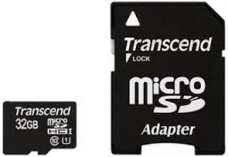 Флеш карта microSDHC 32Gb Class10 Transcend TS32GUSDU1 U1 w/adapter