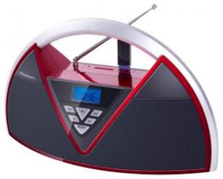 Аудиомагнитола Rolsen RBM-215MURRD красный/черный