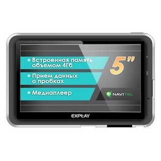 Навигатор Автомобильный GPS Explay GTR5 5" 480x272 4Gb microSD черный Navitel