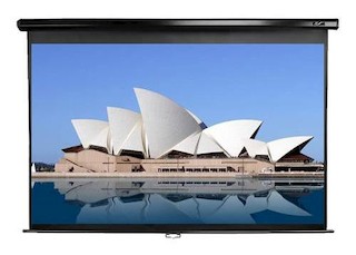 Экран Elite Screens M150UWV2 (150"/4:3) 229x305cm, настенный, ручной, MW, черн. корпус