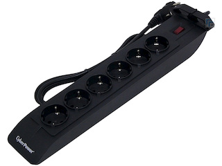 Сетевой фильтр Cyberpower SB0602BA 1.8м (6 розеток) черный