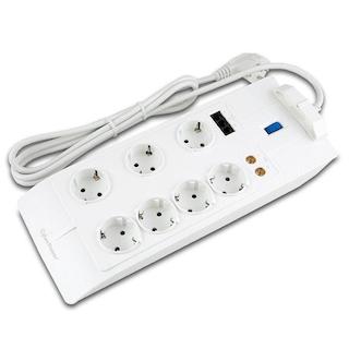 Сетевой фильтр Cyberpower SB0702AD 1.8м (7 розеток) белый