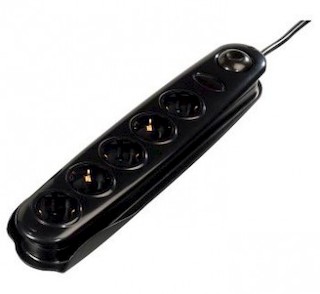 Сетевой фильтр Hama H-108805 Spirit 5 розеток 1.5 м черный