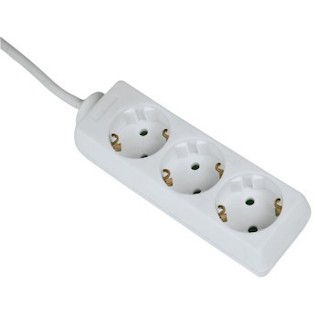 Удлинитель Hama H-108842 сетевой 3 розетки "защита от детей" 3500В 230Вт 5м белый
