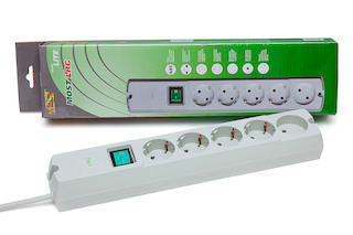 Сетевой фильтр Most LRG 1.7м (5 розеток) белый