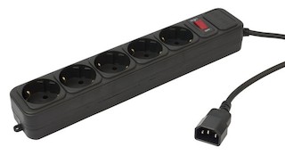 Сетевой фильтр PC PET 1.8м UPS plug 5 розеток черный AP01006-E-B