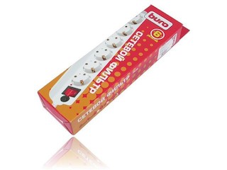 Сетевой фильтр Buro 600SH-3-6FT 1.8м (6 розеток) белый в тубе