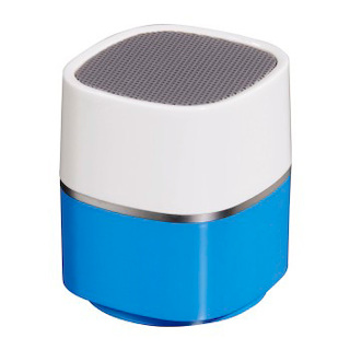 Аудиоколонка Hama H-115994 переносная Pluto для моб.тел/смартф. 3.5mm Jack 4.5x4.5x5.5см бел/синий