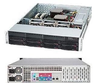 Корпус SuperMicro CSE-825TQ-R740LPB Black 8xHotSwapSAS / SATA, E-ATX 740W HS 2U RM