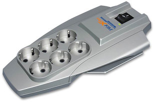 Сетевой фильтр Pilot X-Pro 3м (6 розеток) серый