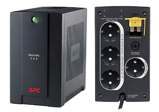 Источник бесперебойного питания APC Back-UPS BC500-RS 500 черный Standby with Schuko