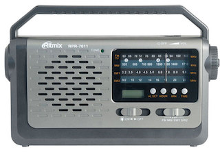 Радиоприемник Ritmix RPR-7011 Серый опция: фонарь