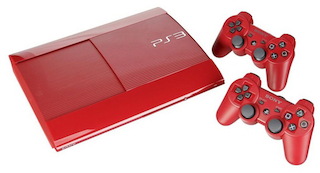 Игровая консоль Sony PlayStation 3 CECH-4008A/GA красный 12Gb+игра Last of Us+2 джойстика Dualshock