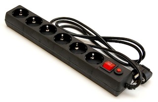 Сетевой фильтр Krauler KR-6-1,8M(B)  (1.8м) 6 роз черный