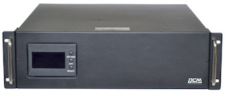 Источник бесперебойного питания Powercom SMK-1250A RM LCD (2U) 750W черный 8*IEC320 C13 USB RS232 in