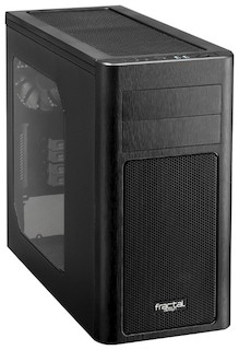 Корпус Fractal Design Arc Mini R2 черный w/o PSU mATX SECC 3*fan 2*USB2.0 USB3.0 audio screwless bot PSU window