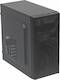 Корпус Accord A-08B черный w/o PSU mATX 2*USB2.0 audio