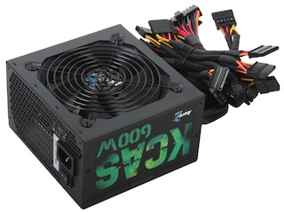 Блок питания Aerocool ATX 600W KCAS-600W 80+ bronze (24+4+4pin) APFC 120mm fan 7xSATA Cab Manag RTL