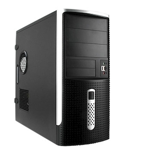 Корпус INWIN IW-EA-001BS Black-Silver 450W USB/Audio ATX