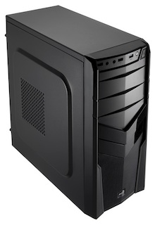 Корпус Aerocool V2X BLACK черный w/o PSU mATX SECC 1*92mm fan 2*USB2.0 USB3.0 audio HD bott PSU