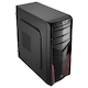 Корпус Aerocool V2X RED черный w/o PSU mATX SECC 1*92mm fan 2*USB2.0 USB3.0 audio HD bott PSU