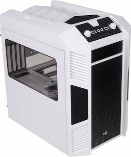 Корпус Aerocool Xperdator Cube White черный w/o PSU mATX 2*120mm 2*140mm fan 2*USB3.0 audio HD screwless bott PSU