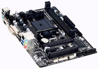 Материнская плата Gigabyte GA-F2A78M-DS2 Soc-FM2+ AMD A78 FCH 2xDDR3 mATX AC`97 8ch(7.1) GbLAN RAID RAID1 RAID5 RAID10+VGA+DVI