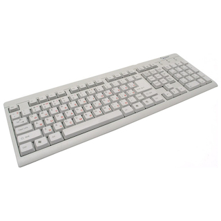 Клавиатура Gembird KB-8300-R, PS/2, белая