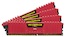 Память DDR4 4x4Gb 2666MHz Corsair (CMK16GX4M4A2666C15R) RTL Unbuff Red