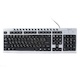 Клавиатура Gembird KB-8300UM-SB-R USB silver-black