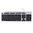 Клавиатура Gembird KB-8300UM-SB-R USB silver-black
