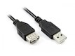 Кабель удлинитель USB2.0 Pro Gembird CCP-USB2-AMAF-6, AM/AF, 1.8м, экран, черный, пакет