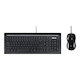 Клавиатура Asus U3500 черный USB тонкая Multimedia