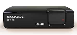 Ресивер DVB-T2 Supra SDT-94 черный