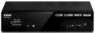 Ресивер DVB-T2 BBK SMP240HDT2 черный