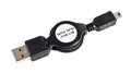 Кабель Интерфейсный-Самоскручивающийся PC PET USB 2.0 AM/miniB 5P, 0.8м