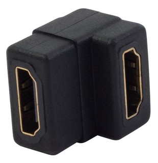 Адаптер HDMI 19P Female-Female 90