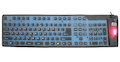 Клавиатура AgeStar AS-HSK810FA (BLACK) combo USB+ PS/2, гибкая, черная, 109 клавиш