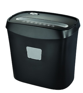 Шредер Office Kit S45-2x9 (секр.P-4)/фрагменты/6лист./16лтр./Уничт:скрепки, скобы, пл.карты