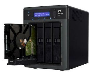 Персональная СХД WD Original USB 3.0 8Tb WDBWWD0080KBK-EEUE My Cloud EX4 (7200rpm) 3.5"
